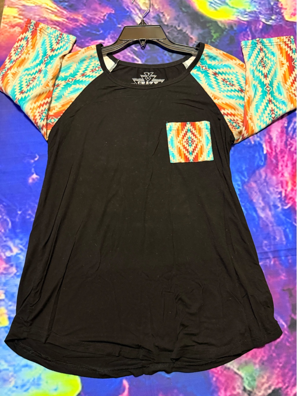 Crazy Train Black Graphic Logo Tank
